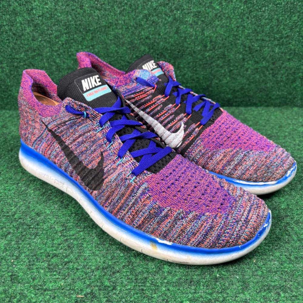 Nike Free RN Flyknit 2017 Mens 11.5 Multicolor Running Shoes 880843-406